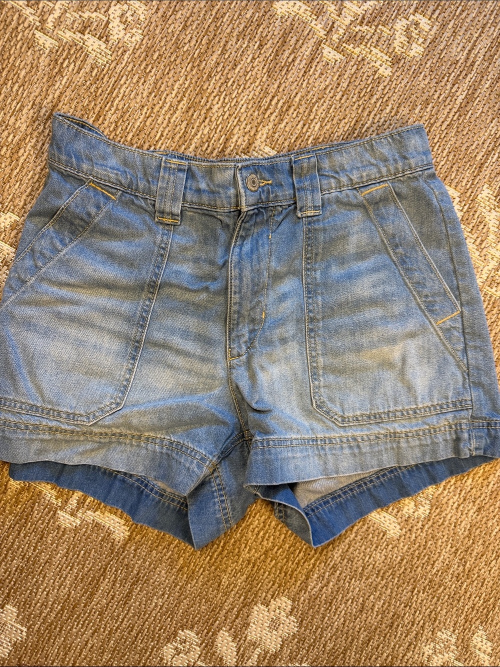 Old navy Denim High-Rise Casual Shorts - Light Blue